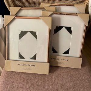 West Elm Rose Gold Gallery Frames s/4